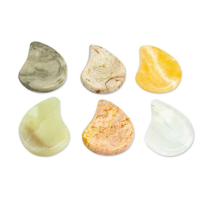 Novica Handmade Heavenly Connection Stress-Relieving Stones (Set Of 2)