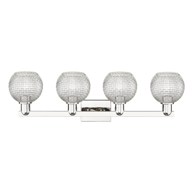 Innovations Lighting Endless Possibilities Arcadia - Athens - 4 Light 33" Basketweave Bath Vanity Light