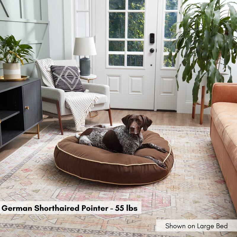 Scout Round Reversible Pillow Dog Bed