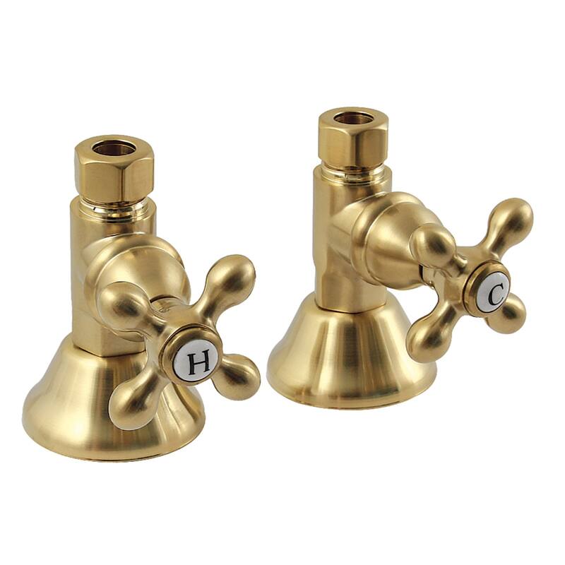 Trimscape Straight Stop Shut Off Valve - Brushed Brass
