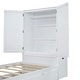 preview thumbnail 6 of 32, Twin Size Platform Bed with Storage Headboard and Footboard, Pull Out Shelves and Twin Size Trundle, Gray