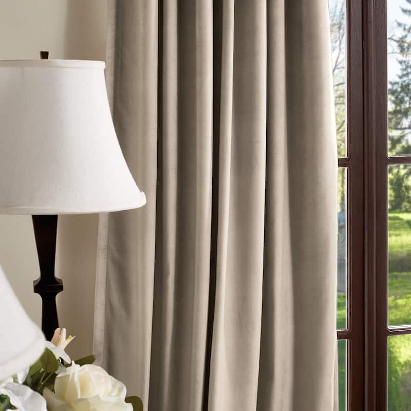 Martha Stewart Lucca Velvet Blackout Curtains - Panel Pair or Valance