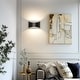 preview thumbnail 2 of 18, YANSUN 2 PCS 1-Light Modern White/Black Indoor Wall Sconce, G9 Minimalist Wall Light for Living Rooms, Bedrooms, and Hallways