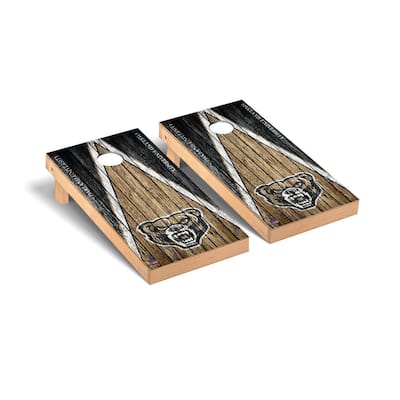 Oakland Golden Grizzlies Triangle Cornhole Board Set