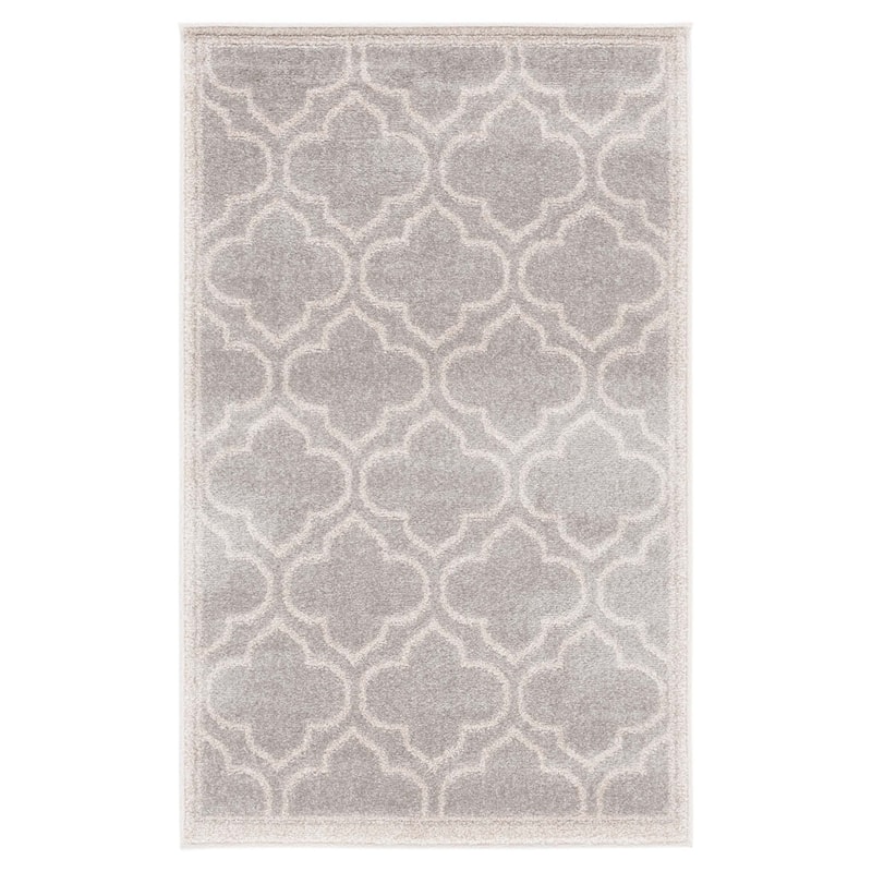 SAFAVIEH, Amherst Doraline Modern Rug - 2'6" x 4' - Light Grey/Ivory