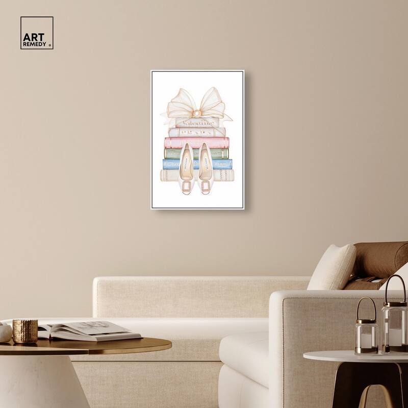 Bow And Buckles Canvas by Art Remedy