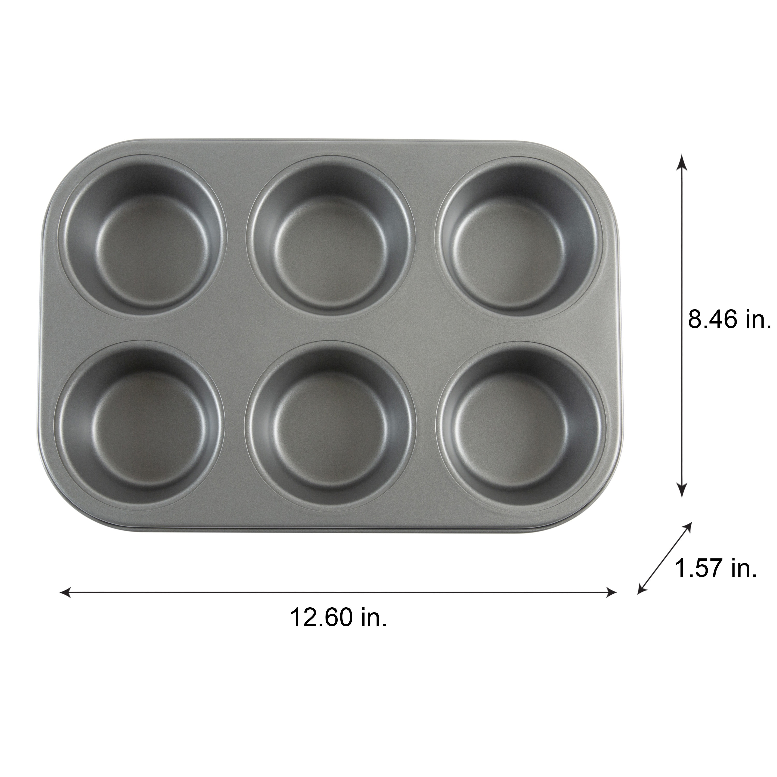 1pc 6 Grids Muffin Pan
