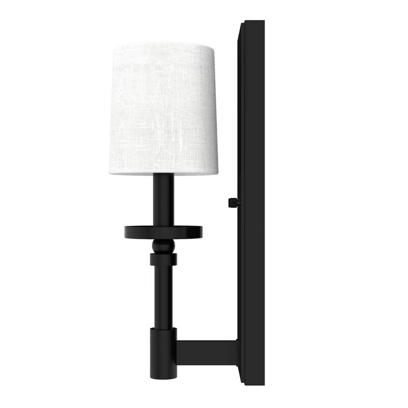 Hunter Briargrove 1 Light Wall Sconce with Shade - Geometric, Transitional