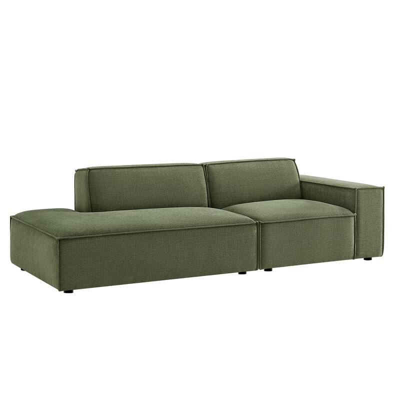 Restore 2-Piece Performance Fabric Upholstered Modular Loveseat