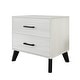 preview thumbnail 23 of 27, CraftPorch Corduroy 4-pieces Mid-Century Modern White Bed with Light Grey Furniture Bedroom Set