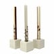 preview thumbnail 5 of 7, Handmade Dinner Taper Candles Kiwanja Design, Set of 3 (South Africa)