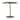 Huron 29" Tall Bistro Table, Gold