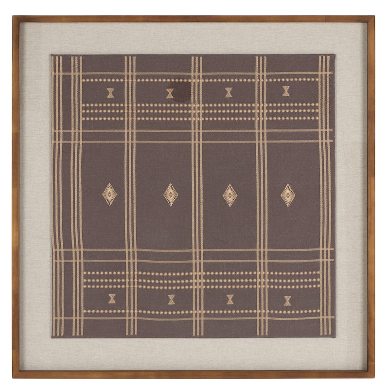 SAFAVIEH Home Terra 30-inch Black Framed Textile Art