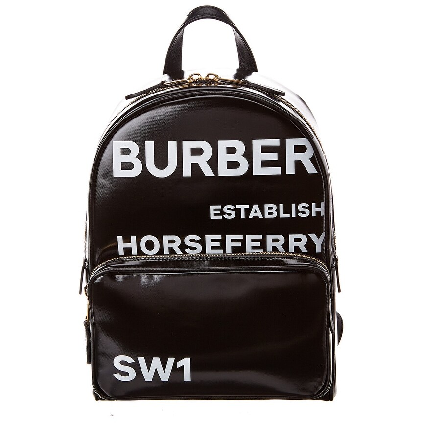 extra large horseferry print coated canvas bag