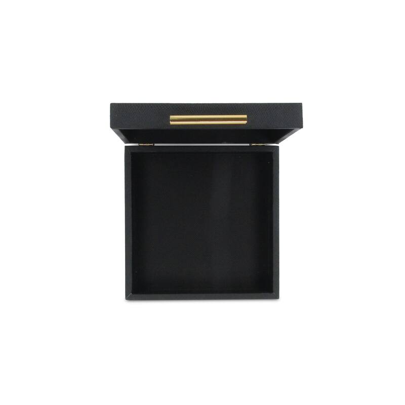 Lusan Black Vinyl Decorative Box Set