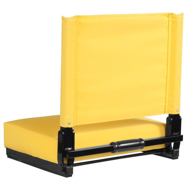 2 Pack 500 lb. Rated Lightweight Stadium Chair-Handle-Padded Seat