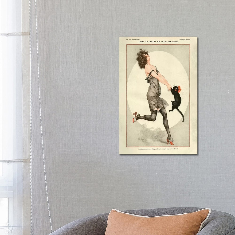 iCanvas "1923 La Vie Parisienne Magazine Plate" by Cheri Herouard Canvas Print