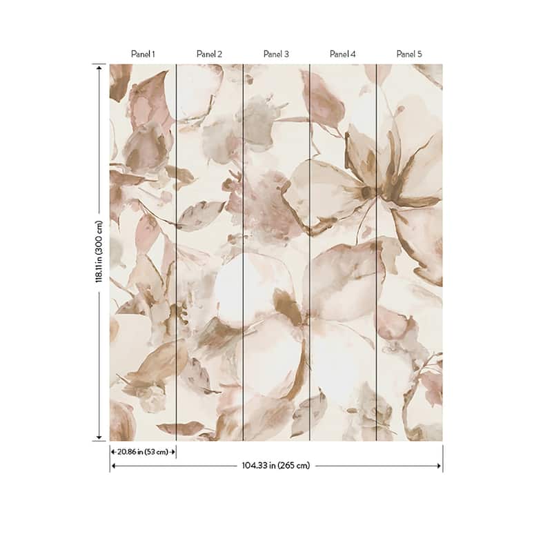 A-Street Prints Florian Cream Wall Mural