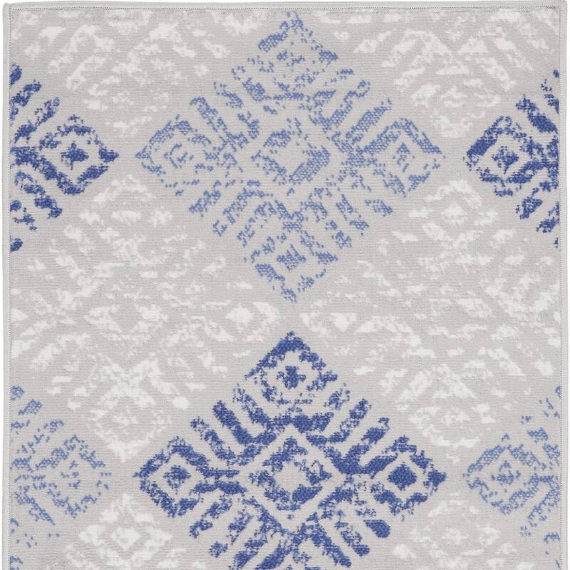 Cada Power Loomed Geometric Modern Stain Resistant Area Rug By HomeRoots - 60' X '36' X '0.39
