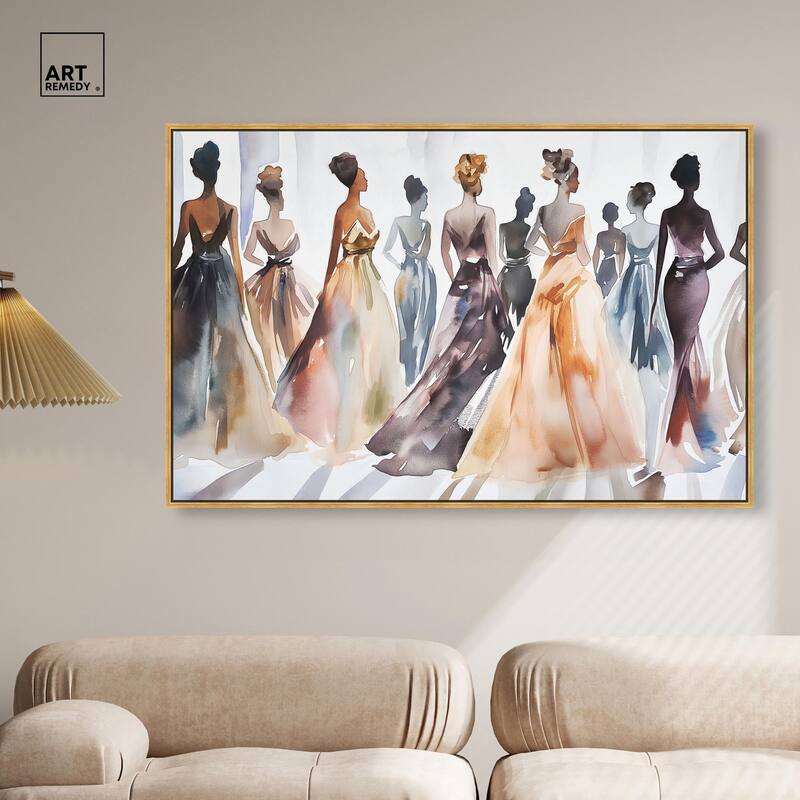 Model Lineup Canvas by Art Remedy