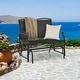 preview thumbnail 1 of 18, Costway Patio Glider Rocking Bench Double 2 Person Chair Loveseat - See Details Black