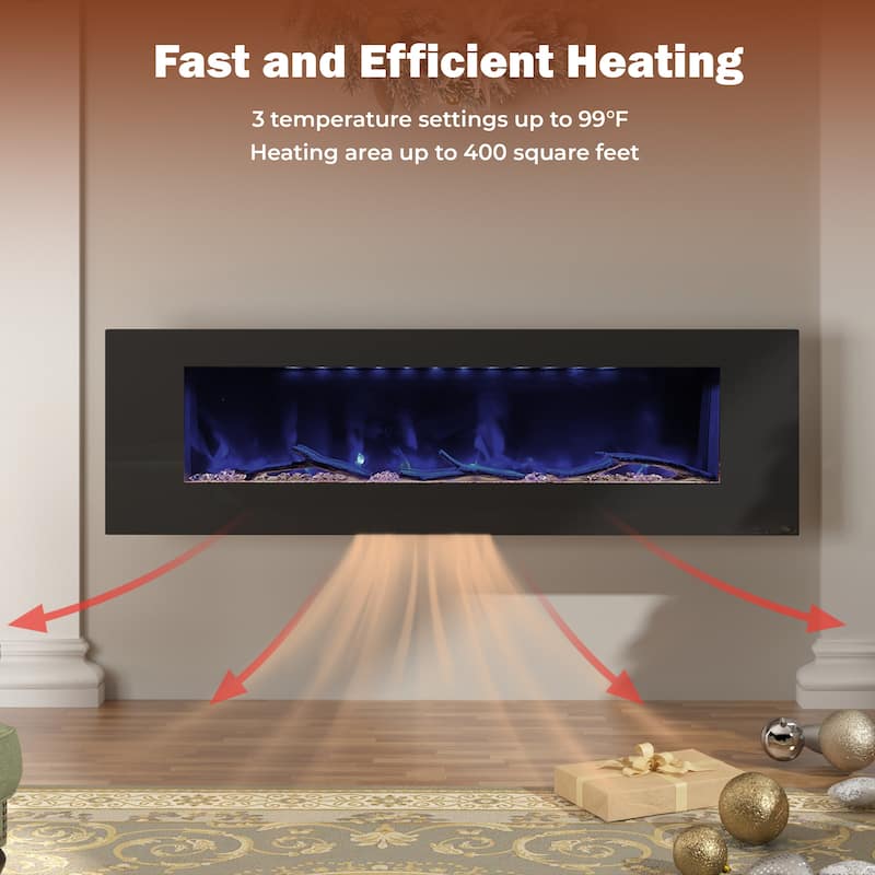 Wall-Mounted Electric Fireplace