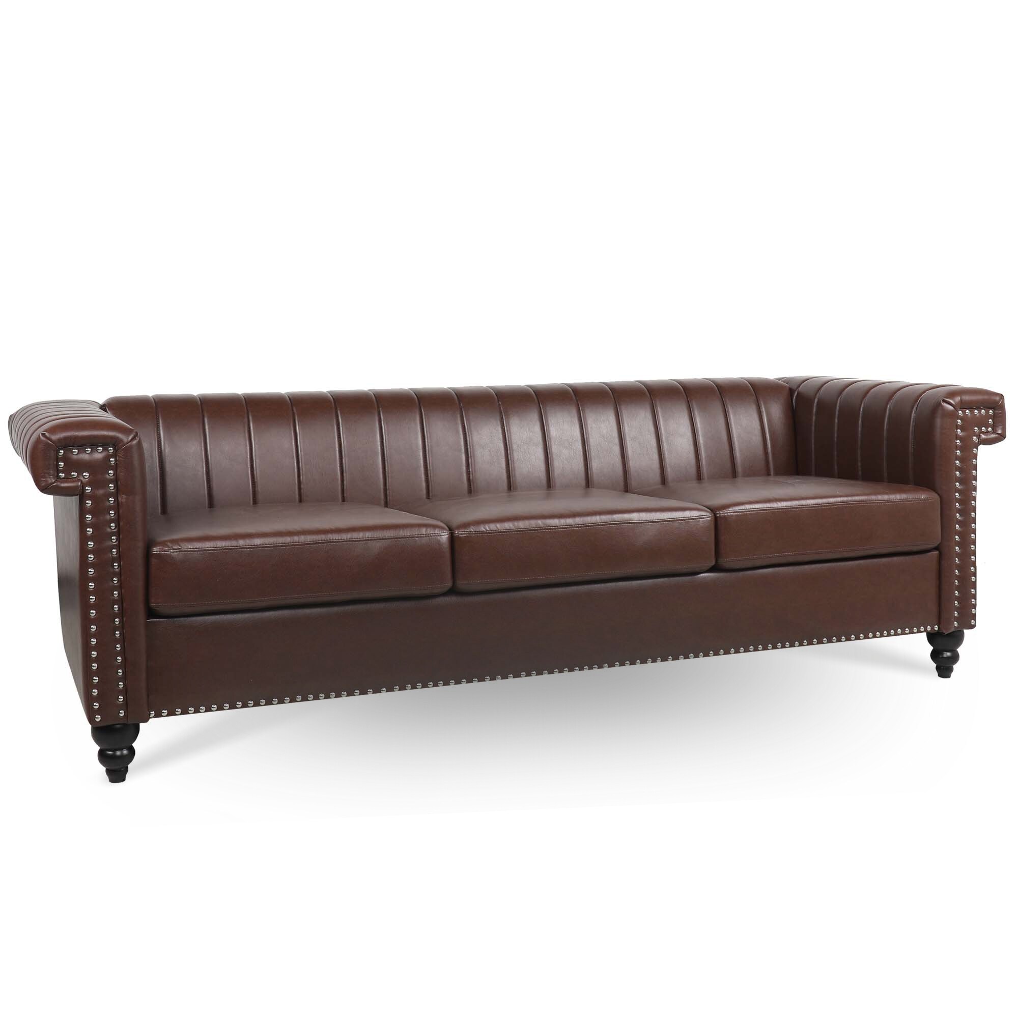 Wood frame couch with removable deals cushions