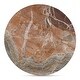 preview thumbnail 10 of 14, NADAAL STUDIOS Isolde, Round Accent Table with Banswara Marble, White - 36 X 36 X 18