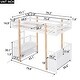 preview thumbnail 4 of 5, Wood Twin Size Loft Bed with 2 Seats and A Ladder
