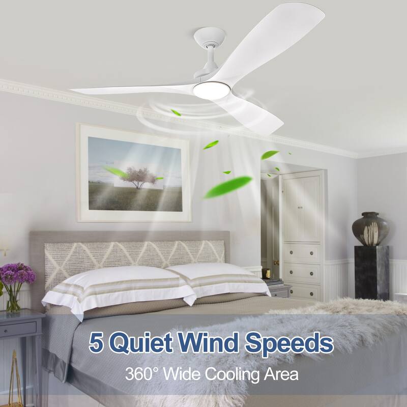 Remote Ceiling Fan with Lights Flush Mount