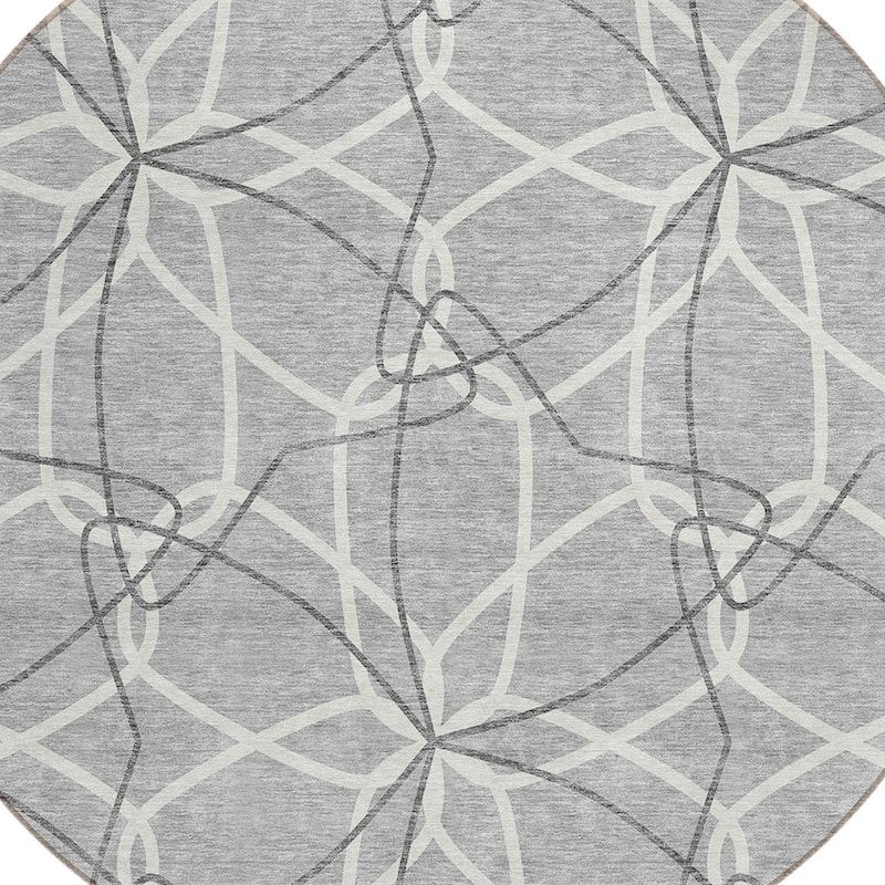 HomeRoots Geometric Modern Rectangle Outdoor Rug