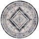 preview thumbnail 20 of 28, SAFAVIEH Odyssey Vitalina Shabby Chic Oriental Rug 6'7" Round - Dark Grey/Blue Gold - Round