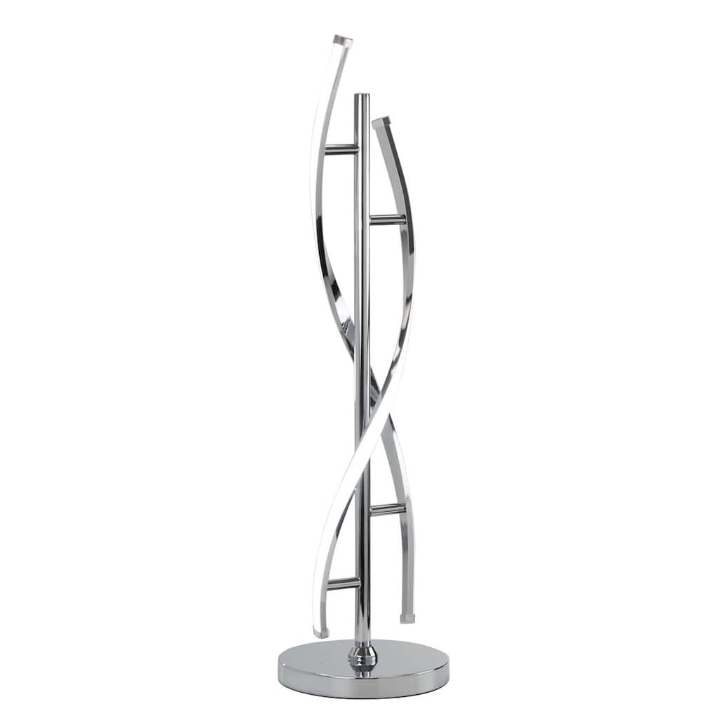 Jam 29 Inch Table Lamp, LED Light, Round Base, Accent Silver Metal Base