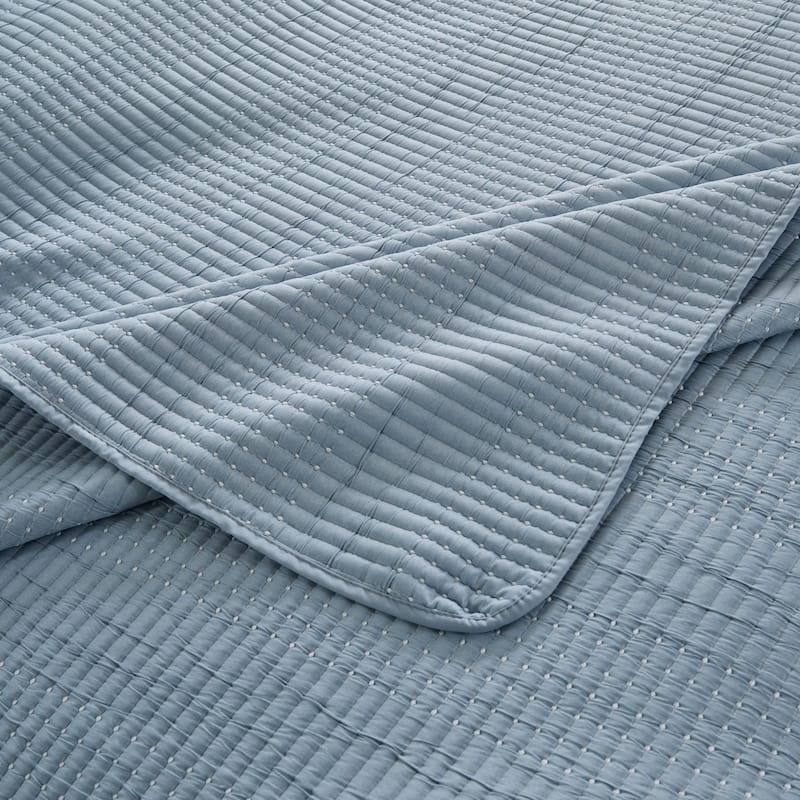 Greenland Home Textured Fashion Finely Stitched Quilted Coverlet Set