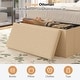 preview thumbnail 29 of 48, 15" Tall Foldable Storage Ottoman Lift-Top Lid & Carry Handle Multi Functional Footrest Shoe Bench Coffee Table for Living Room