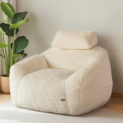 Giant Bean Bag Sofa Chair with a Pillow