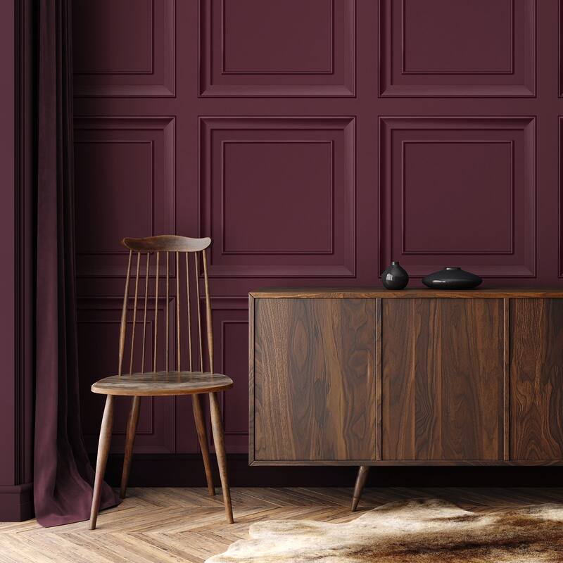 Fine Decor Distinctive Merlot Square Panel Wallpaper - N/A