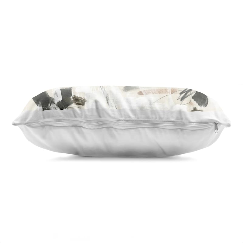 Stupell Subtle Abstract Brush Strokes Decorative Printed Throw Pillow Design by June Erica Vess