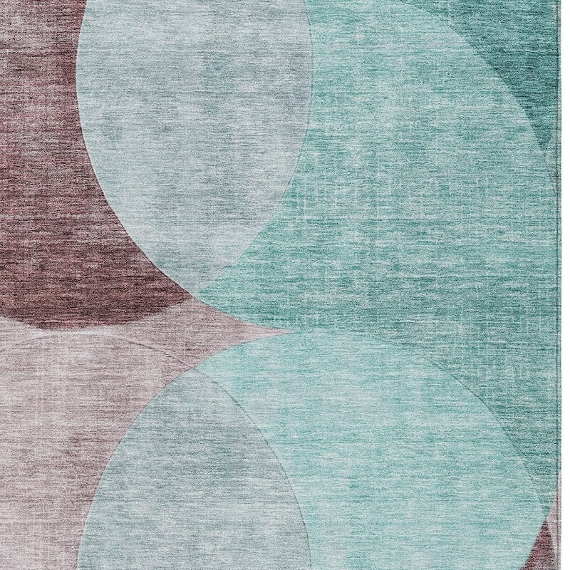HomeRoots Geometric Transitional Rectangle Outdoor Rug