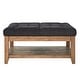 preview thumbnail 19 of 20, Lennon Pine Planked Ottoman Coffee Table by iNSPIRE Q Artisan