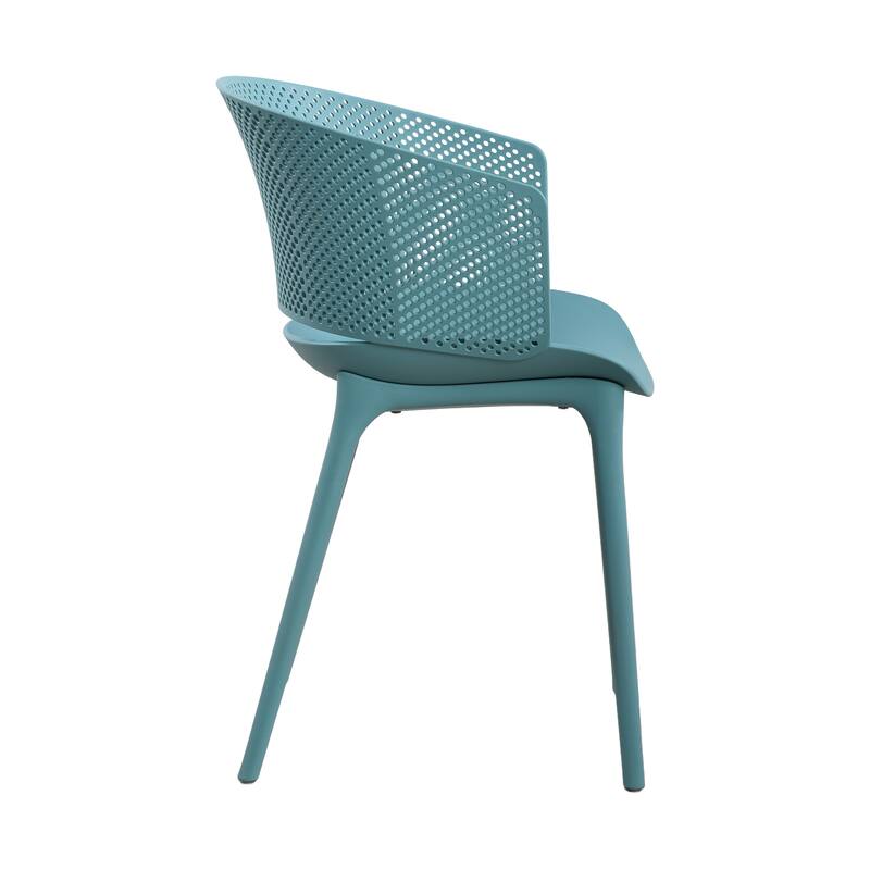 Christopher Knight Home - Gerald Modern Outdoor Plastic Dining Chair (Set of 2)