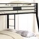 preview thumbnail 6 of 5, Stylish Full XL over Queen Bunk Bed with Sturdy Metal Frame, Slat System, Full-Length Guardrail, and Double Ladder, Black
