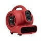 preview thumbnail 1 of 5, XPOWER Air Mover, Dryer, Blower w/ Power Outlets & Timer - Red