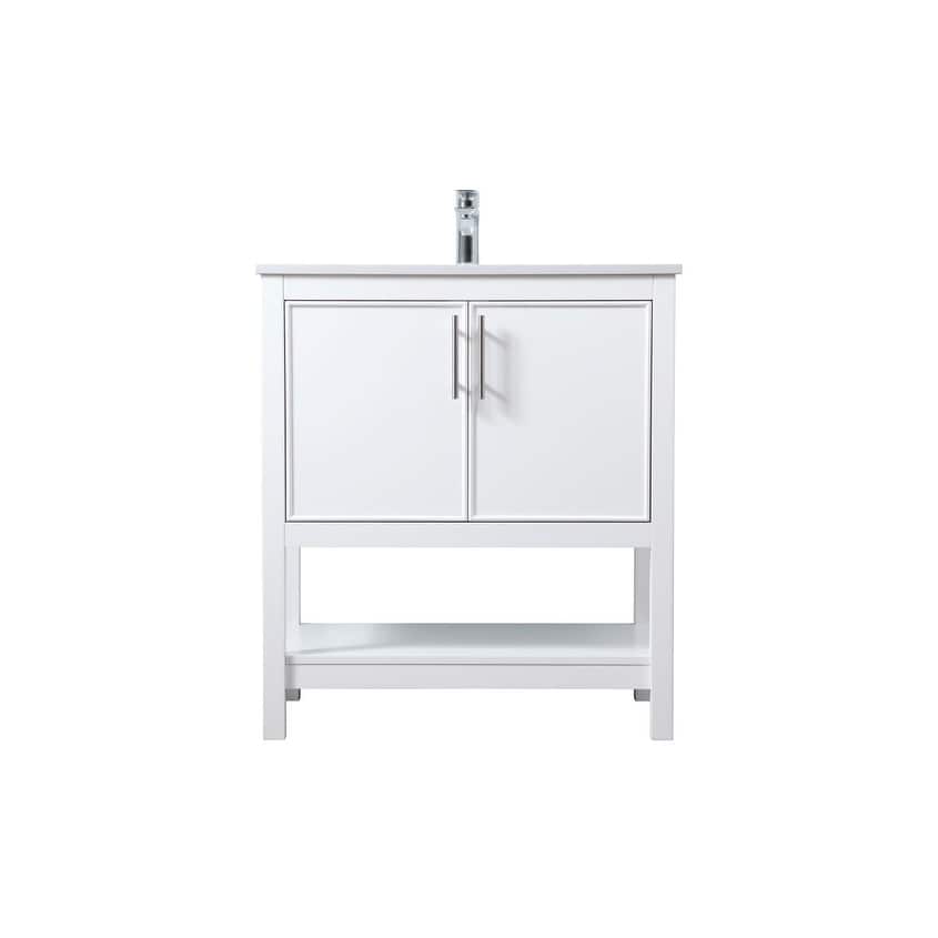 Elegant Lighting VF26630 Everett 30" Free Standing Single Basin Vanity