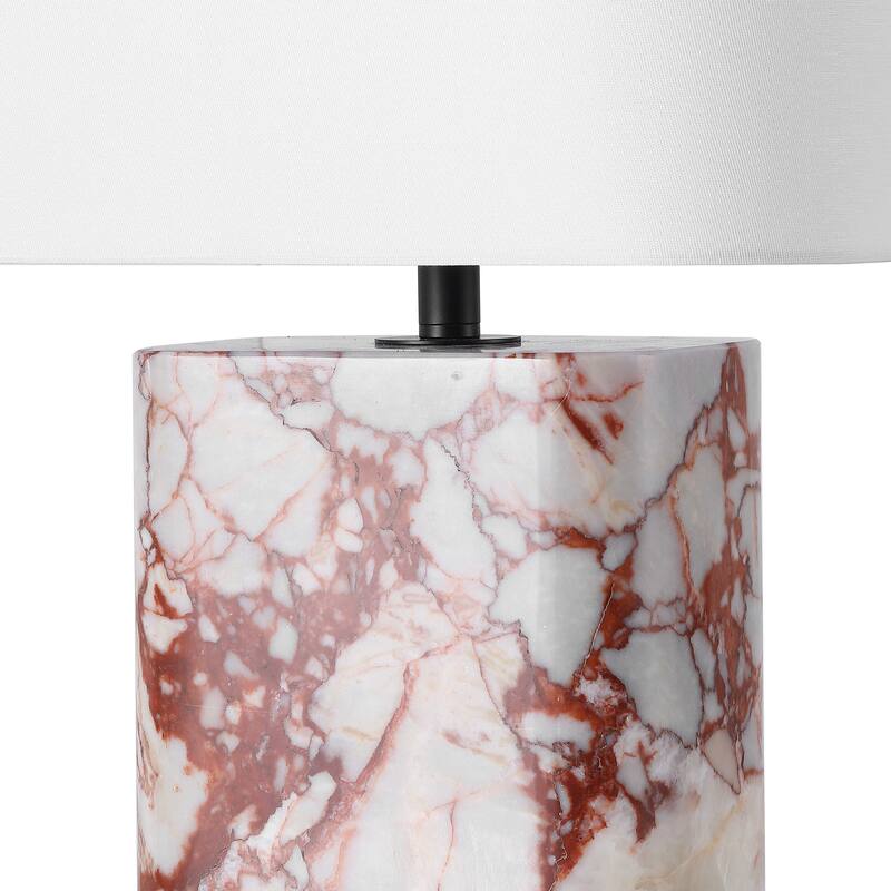 SAFAVIEH Couture Lisabryna Travertine Table Lamp - 12"W x 10"D x 22"H