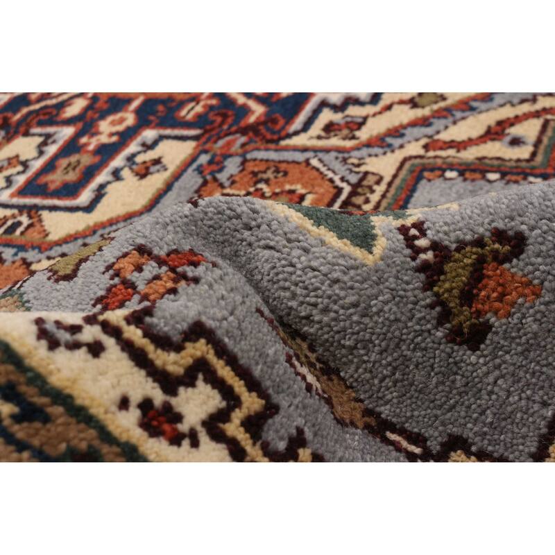 ECARPETGALLERY Hand-knotted Serapi Heritage Grey Wool Rug - 8'0 x 9'11