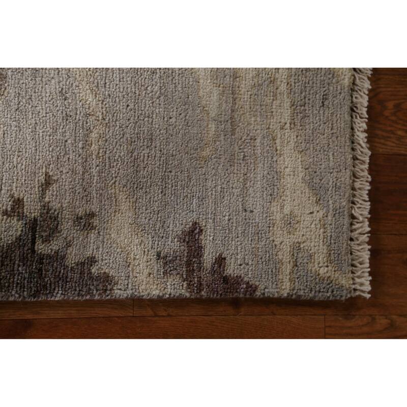 Hand Knotted Oriental 100% Wool Carpet Modern Abstract Multi-Colored Abstract Area Rug - 4' 9'' X 3' 10''