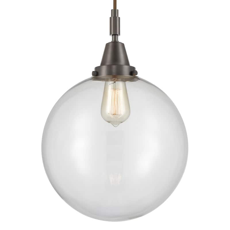 Innovations Lighting 447-1P-G202-12 Beacon 12" Wide Pendant with Clear - Oil Rubbed Bronze