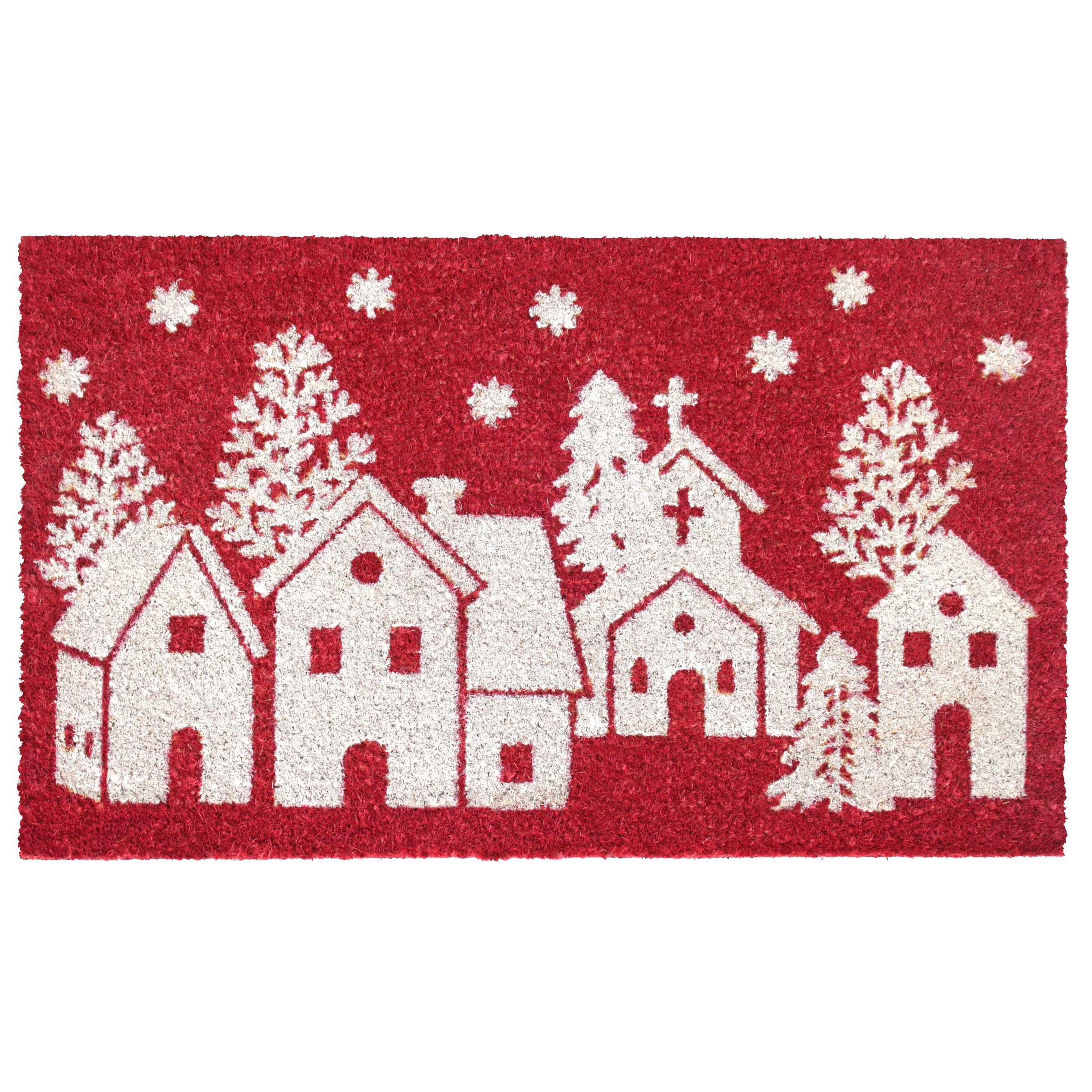 Rugsmith White Machine Tufted Home Sweet Home Doormat, 18x30