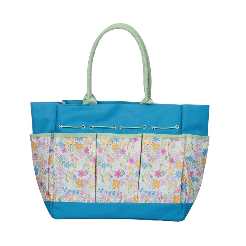 Transpac Canvas Garden Tote Floral Home Decorations Spring